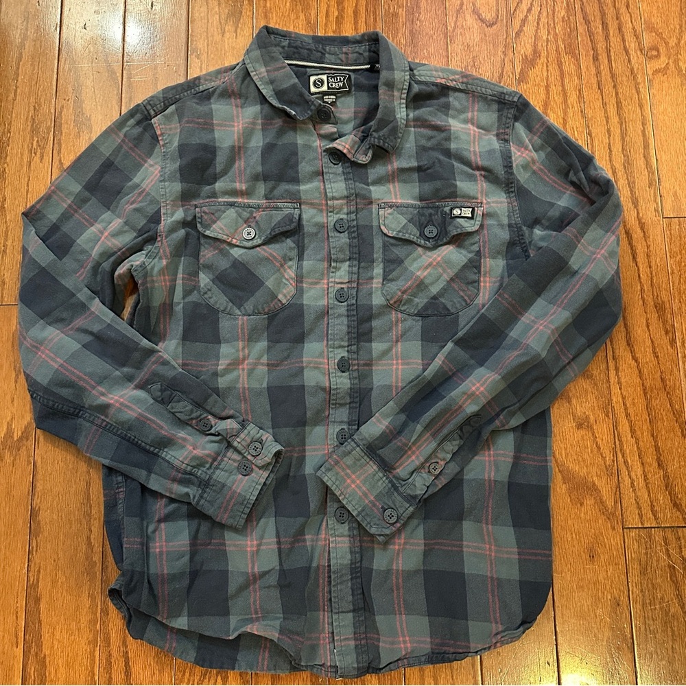 Men’s Salty Crew Flannel. Sz S